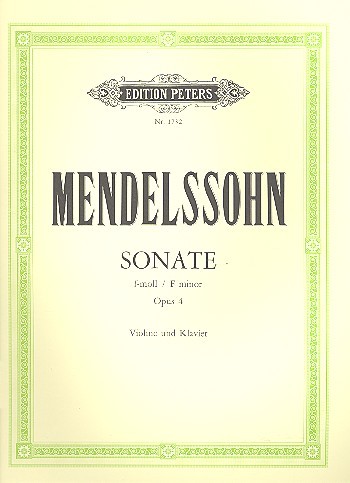 Mendelssohn Bartholdy, Felix: Sonate f-Moll op. 4