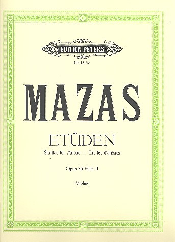 Mazas, Jacques-Féréol: Etüden op. 36  Band 3