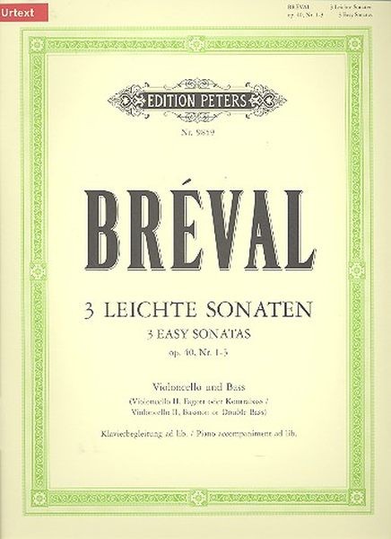 Breval, Jan Baptiste: Sonate Nr. 1 C-Dur
