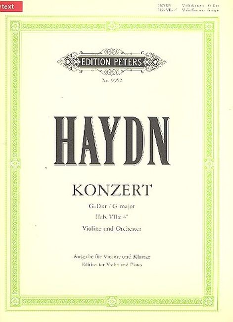 Haydn, Joseph: Konzert G-Dur  Hob. VIIa 4