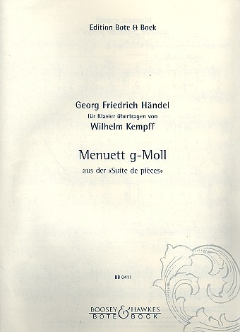 HAENDEL GEORG FRIEDRICH: MENUETT G-MOLL (SUITE DE PIECES)