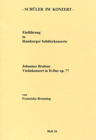 Brahms, Johannes: SiK Violinkonzert D-Dur