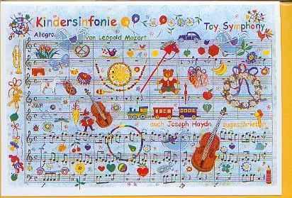 Kunst-Postkarte: Mozart/Haydn Kindersymphonie