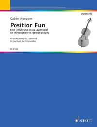 Position Fun Noten für 2 Violoncelli 21396 Eine Einführung in das Lagenspiel 